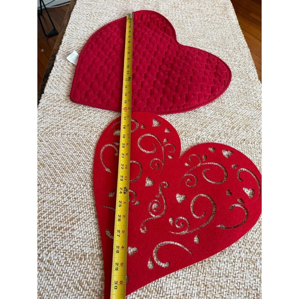 Fabric & felt Valentines Day decor